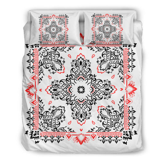 D2 Duvet Set - BR on White w Shams