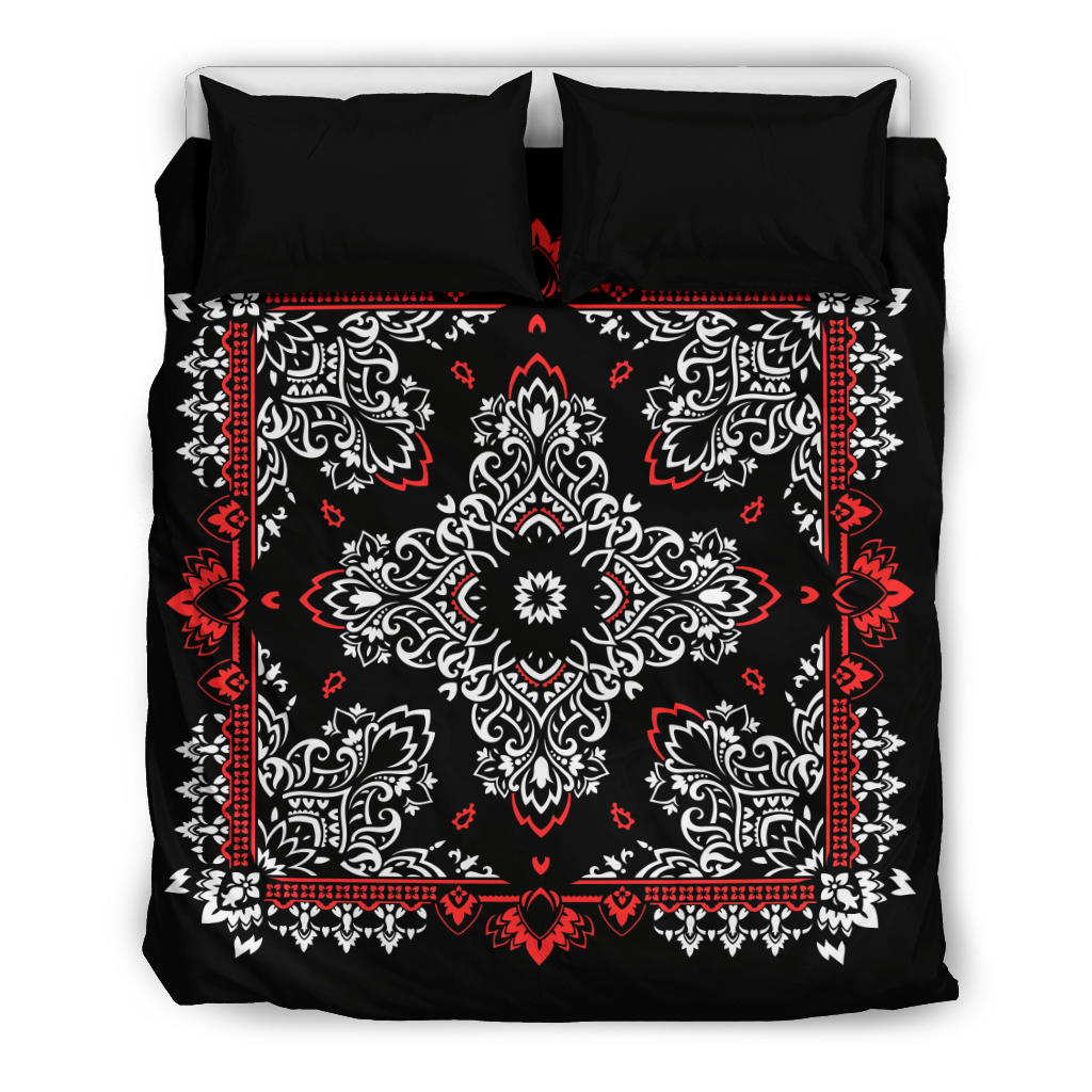 D2 Duvet Set - Black Bandana w Shams