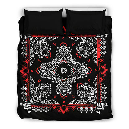 D2 Duvet Set - Black Bandana w Shams