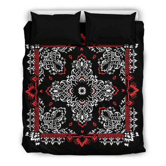 D2 Duvet Set - Black Bandana w Shams