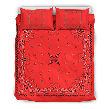 D3 Duvet Set - Traditional Red Bandana w Shams