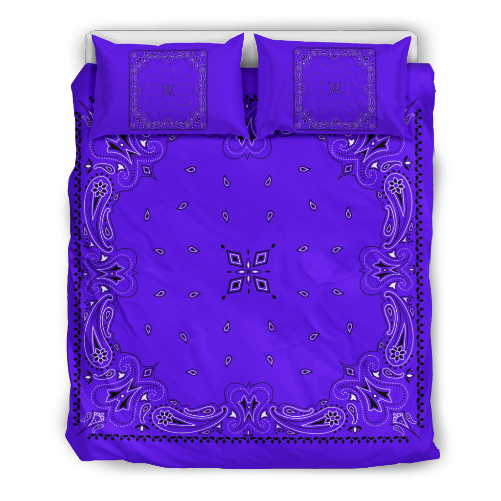 D3 Duvet Set - Traditional Violet Bandana w Shams