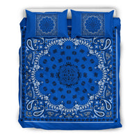 D4 Duvet Set - Blue Traditional Bandana w Shams