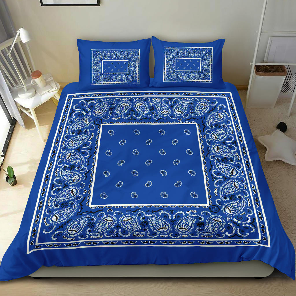 Duvet Set - Traditional Blue w Matching Shams