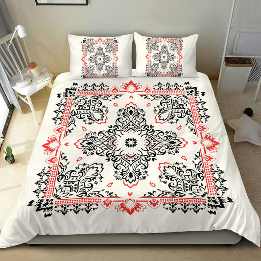 D2 Duvet Set - BR on White w Shams