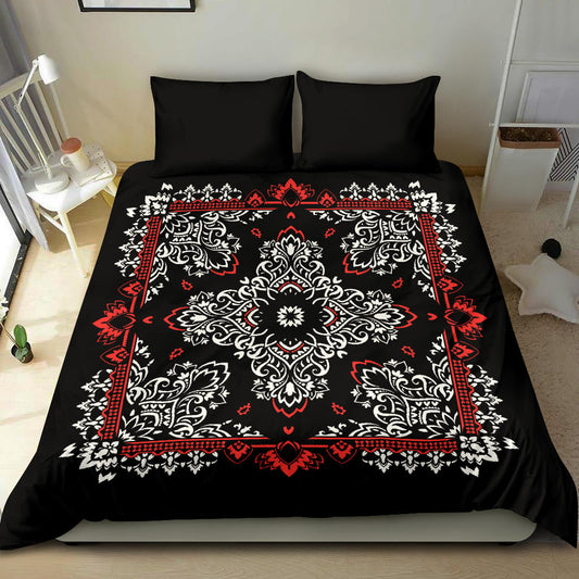 D2 Duvet Set - Black Bandana w Shams