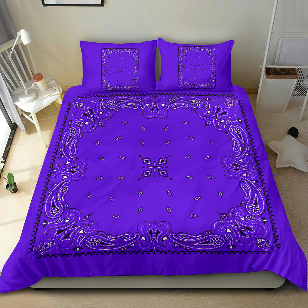 D3 Duvet Set - Traditional Violet Bandana w Shams