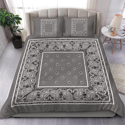 Duver Cover Set - Gray and Black Bandana