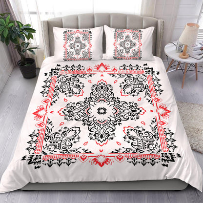 D2 Duvet Set - BR on White w Shams