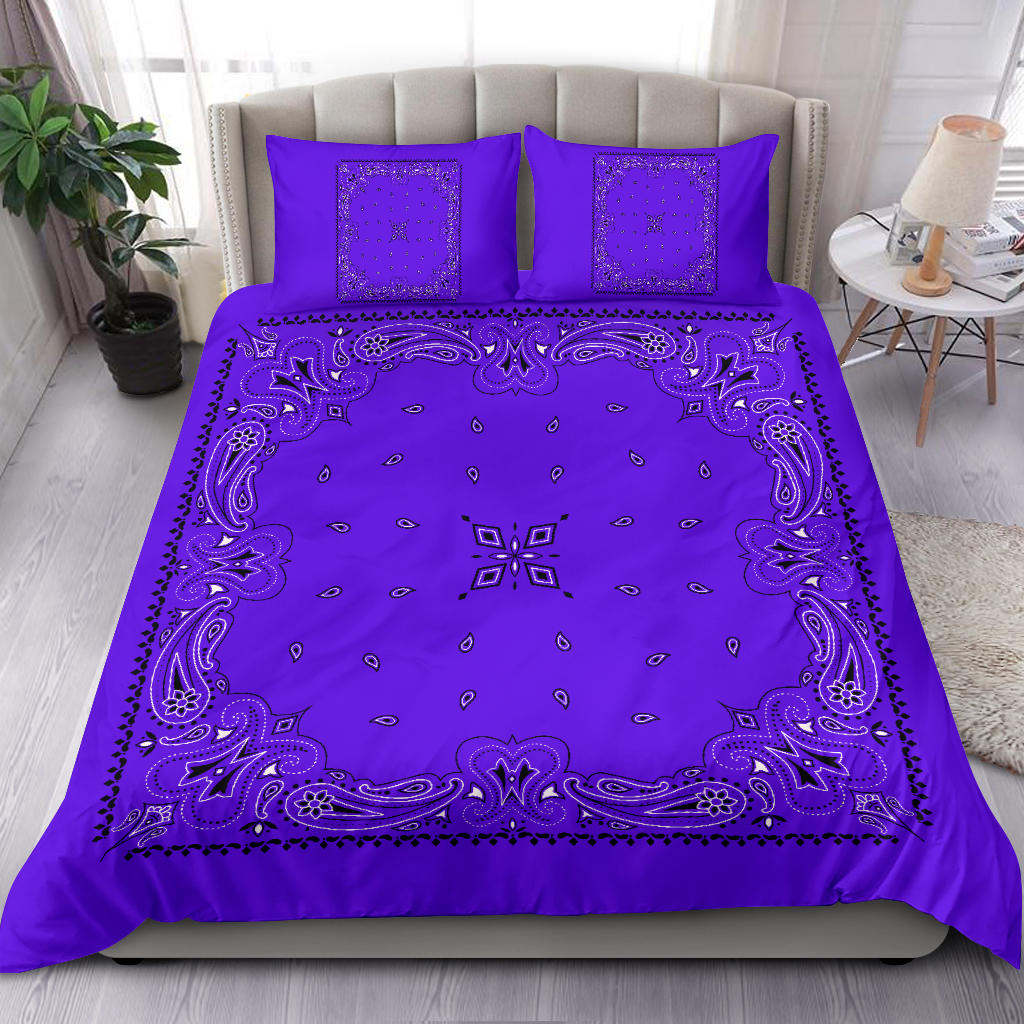 D3 Duvet Set - Traditional Violet Bandana w Shams