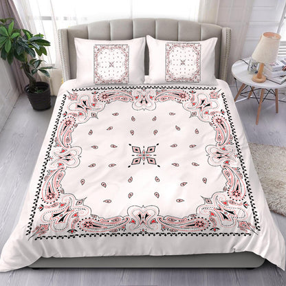 D3 Duvet Set - Traditional White Bandana w Shams