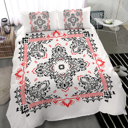 D2 Duvet Set - BR on White w Shams