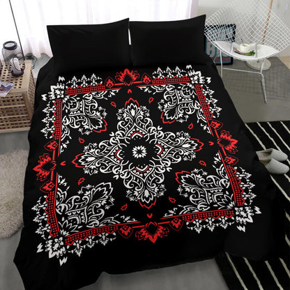 D2 Duvet Set - Black Bandana w Shams