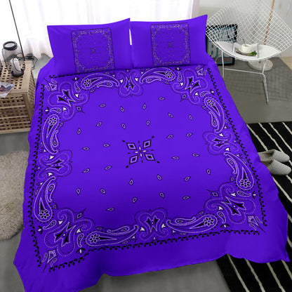 D3 Duvet Set - Traditional Violet Bandana w Shams