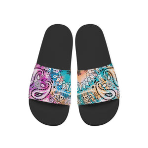 Men's Tye Dye Bandana Slides