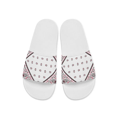 White Diamond OG Bandana Slides
