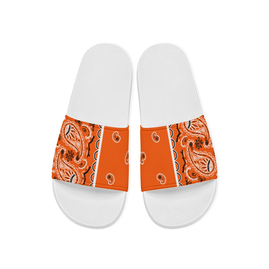 Bright Orange OG Bandana Slides