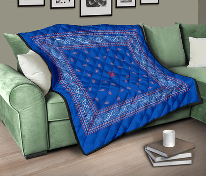 Quilt 4 Red White Blue Bandana Quilt Plain