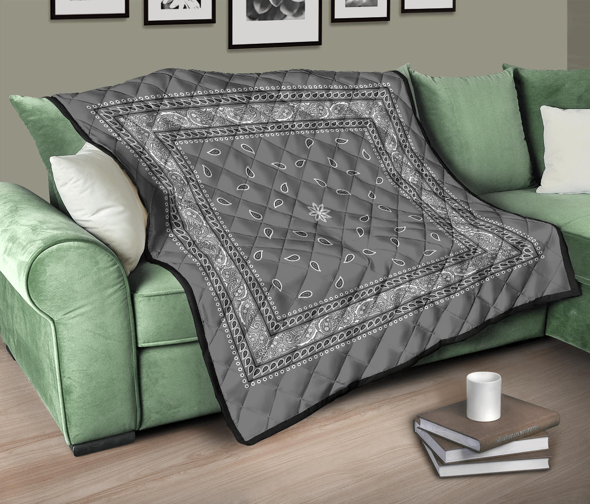 Quilt 4 Gray Bandana Quilt