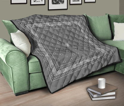 Quilt 4 Gray Bandana Quilt