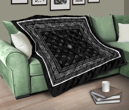 Quilt 4 Black White Bandana Quilt