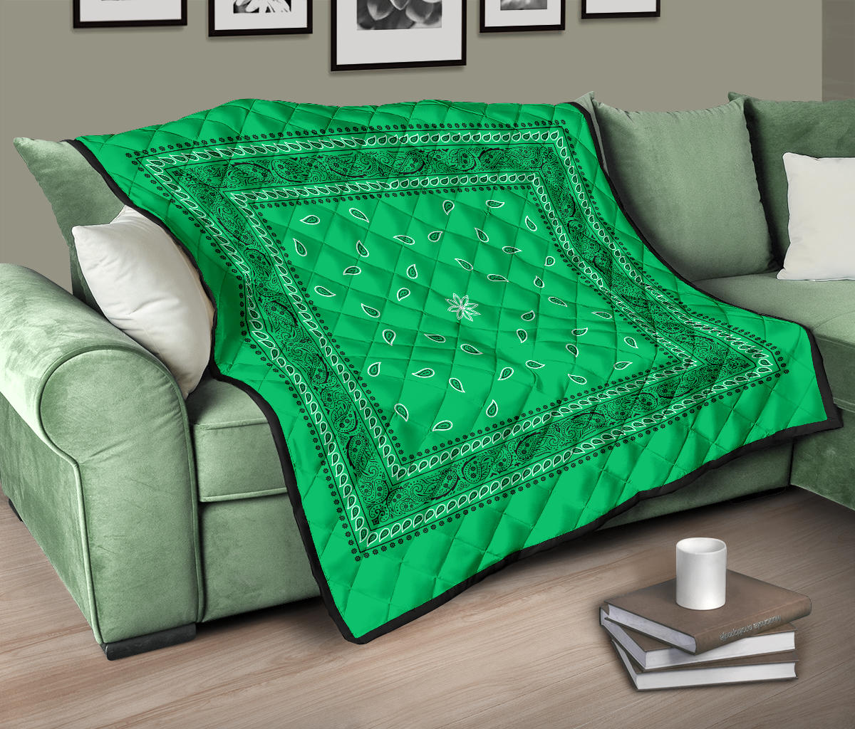 Quilt 4 Green Bandana Quilt
