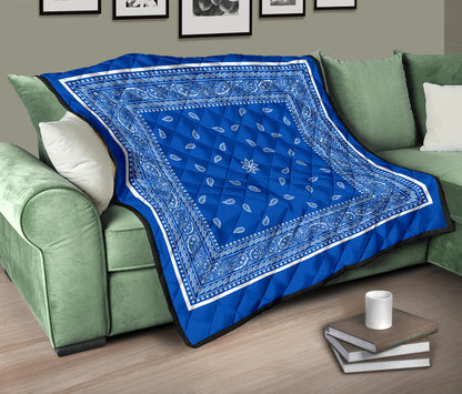 Quilt 4 Blue White Bandana Quilt
