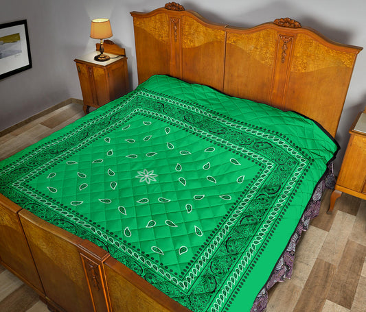 Quilt 4 Green Bandana Quilt