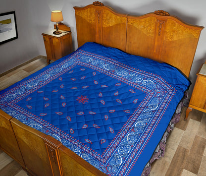 Quilt 4 Red White Blue Bandana Quilt Plain