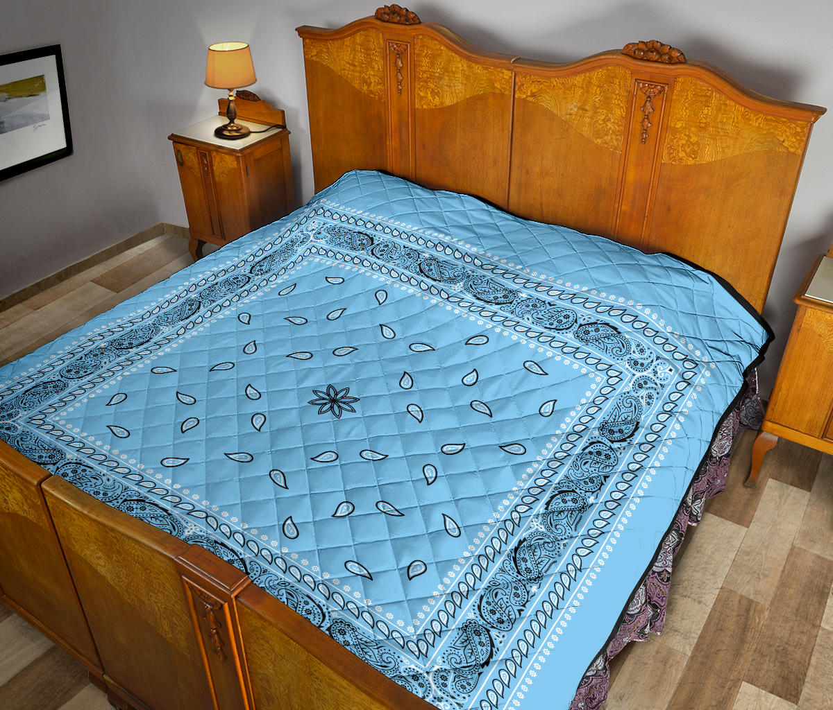 Quilt 4 - Lt Blue Bandana Quilt