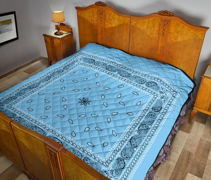 Quilt 4 - Lt Blue Bandana Quilt