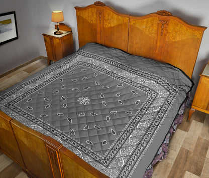 Quilt 4 Gray Bandana Quilt