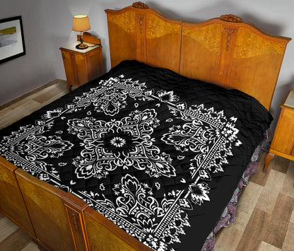 Quilt 3 Black and White Bandana Quilt