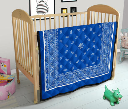 Quilt 4 Blue White Bandana Quilt