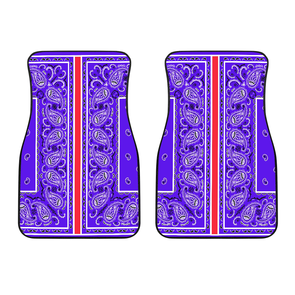 Dual Violet OG Bandana Redline Car Mats