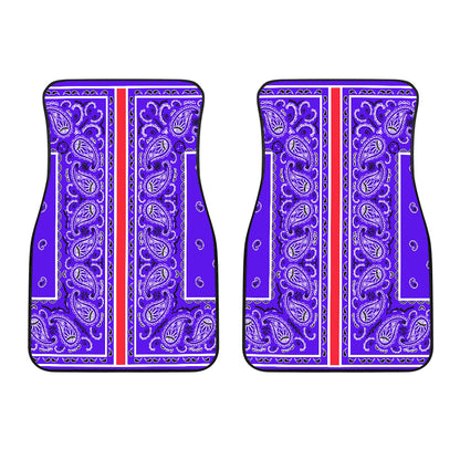 Dual Violet OG Bandana Redline Car Mats