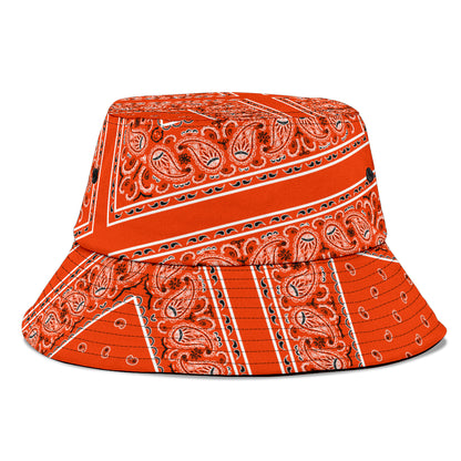 Perfect Orange Bandana Bucket Hat