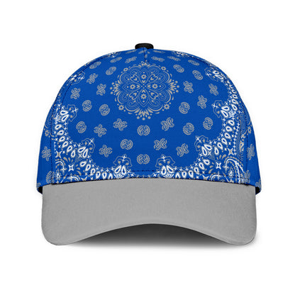 Classic Cap 2 - Gray on Blue Gray Bill