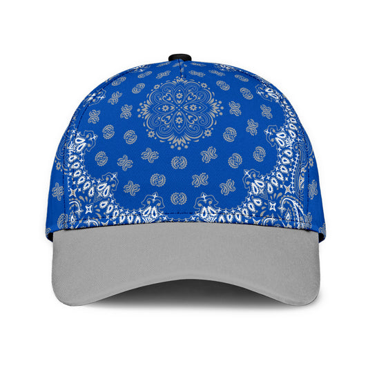 Classic Cap 2 - Gray on Blue Gray Bill