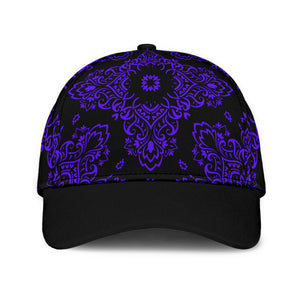 Classic Cap 3 Violet Black Bandana w Black Bill