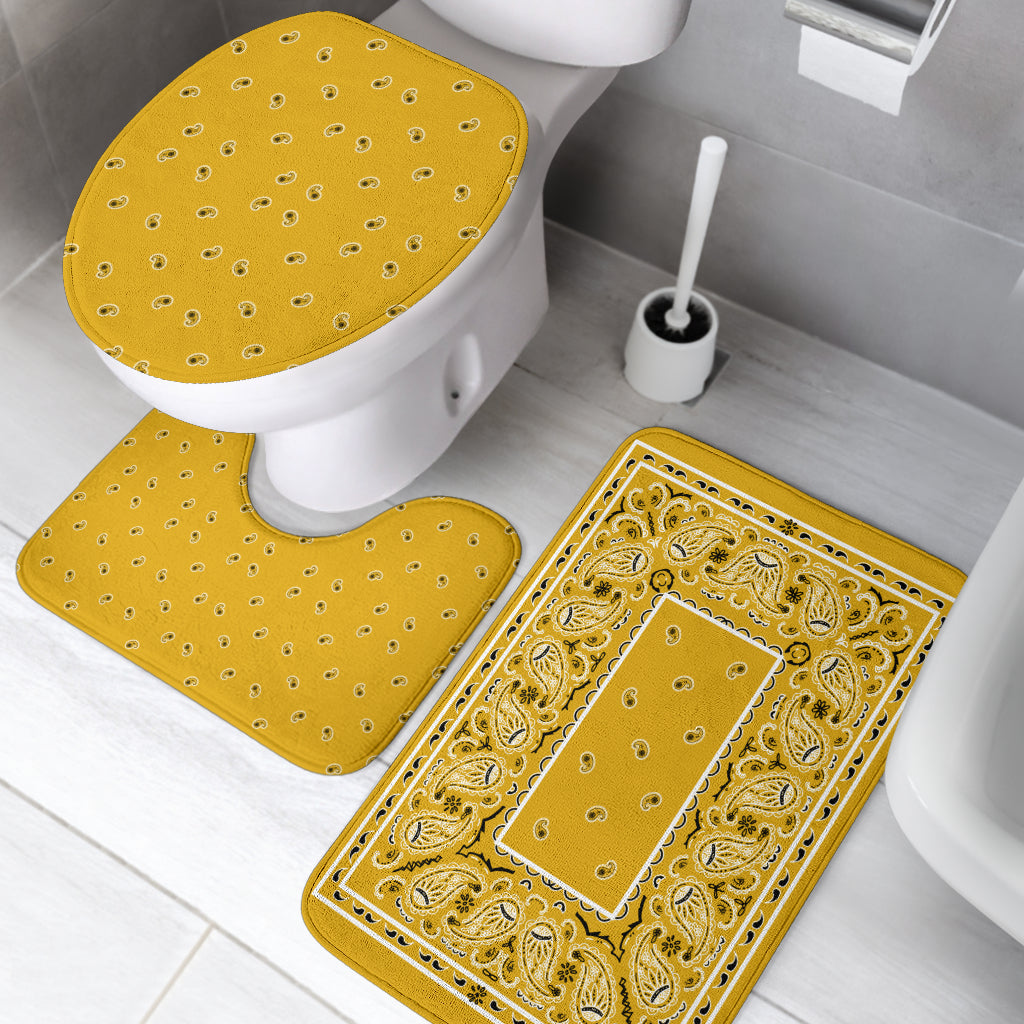 Bathroom Set - Gold Bandana 3 Pieces