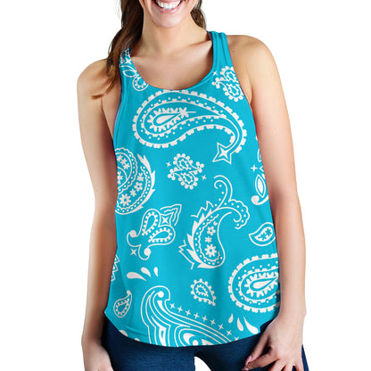 Women's Racerback Tank - Lt Teal