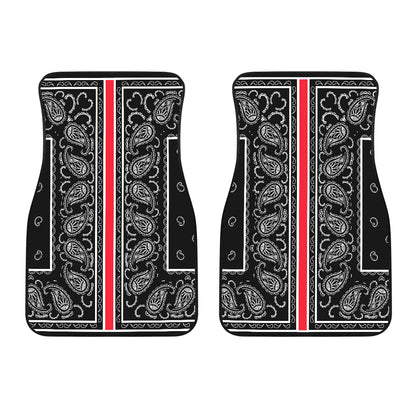 Dual Black OG Bandana Redline Car Mats