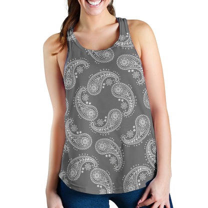 Women's Racerback Tank - Swirl Gray