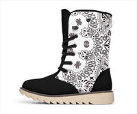 Women's Winter Boots - B3 Black and White