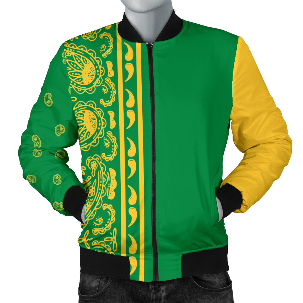 Men's Asymmetrical Green and Gold 1