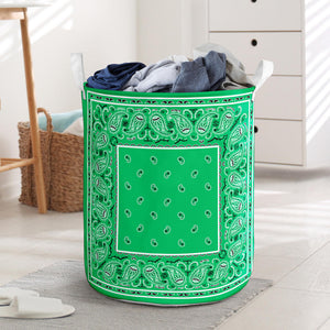 Laundry Hamper - Classic Green Original Bandana