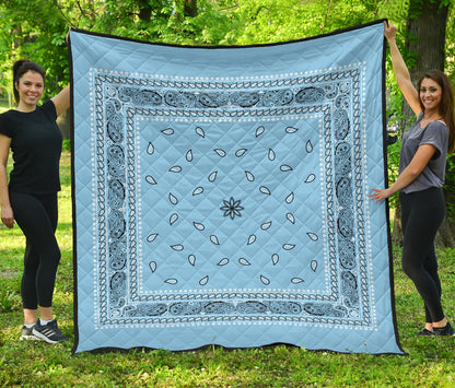 Quilt 4 - Lt Blue Bandana Quilt