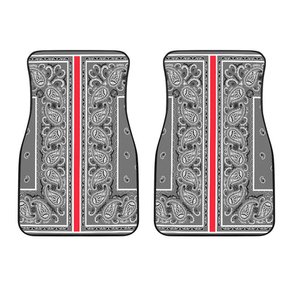Dual Gray OG Bandana Redline Car Mats