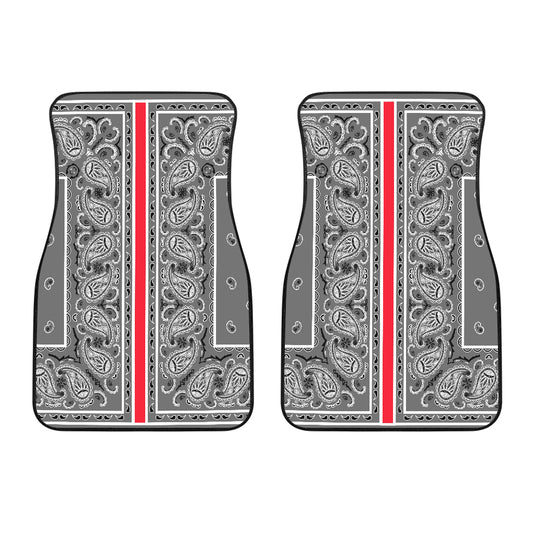 Dual Gray OG Bandana Redline Car Mats